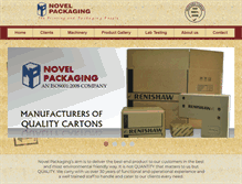 Tablet Screenshot of novelpackaging.com